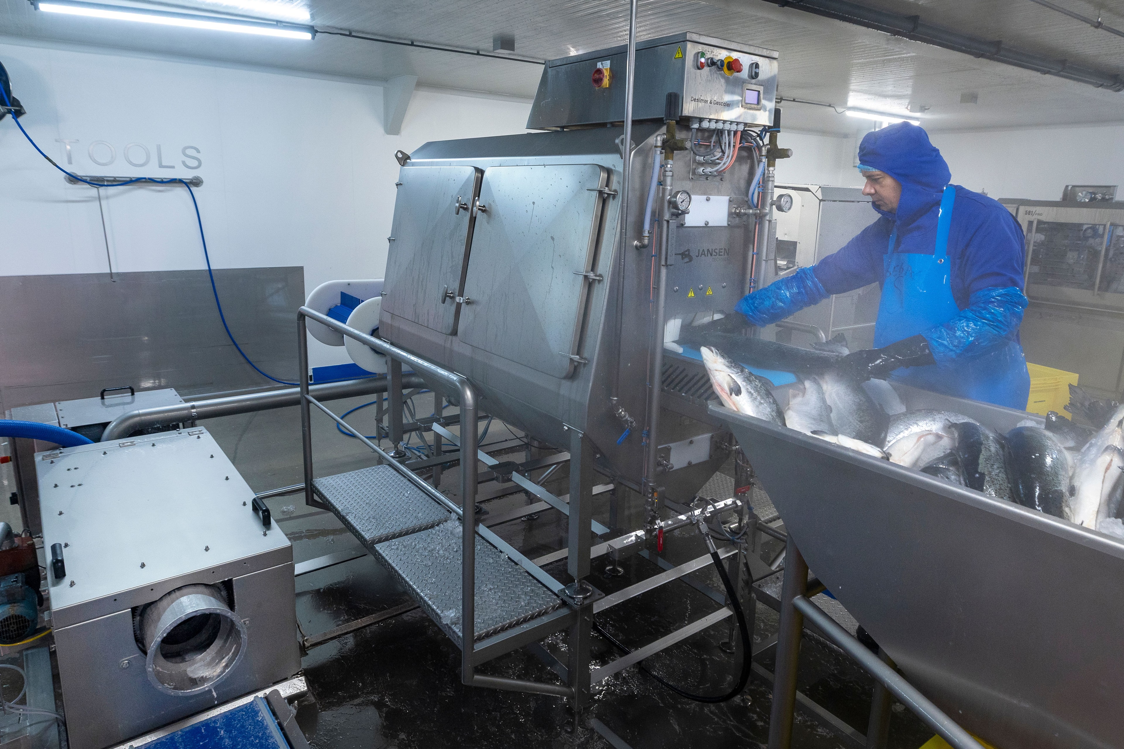 Schubbenfilter achter ontschubber